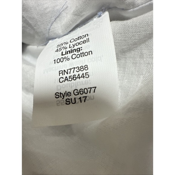 Madewell Dress Womens Size 8 Blue Midi Cotton Boho Prairie Lined Sleeveless - Picture 5 of 8